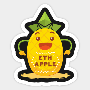 ETH apple Funny ethereum Sticker